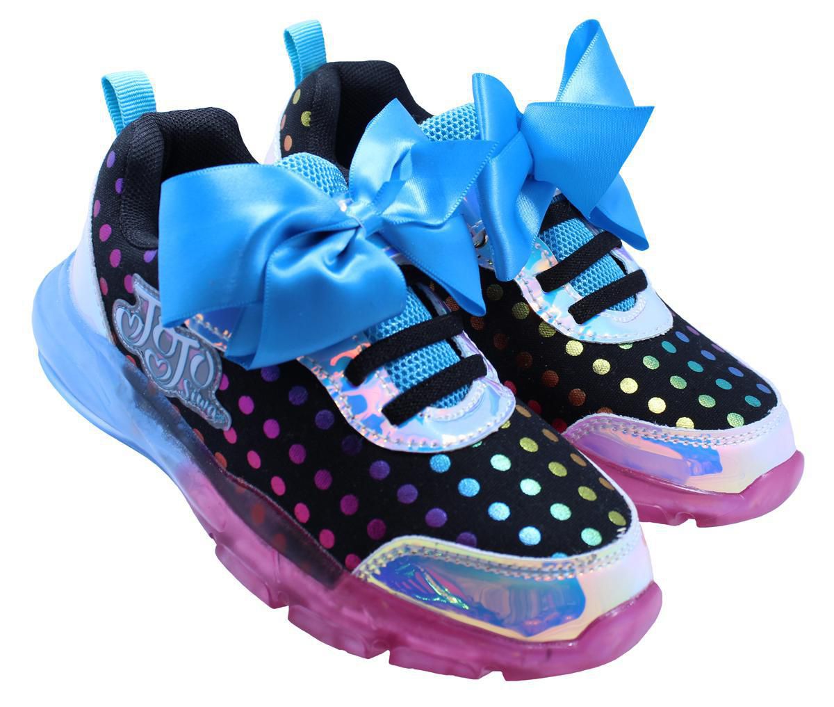 Jojo Siwa Youth Girls Size 4 Rainbow Glitter High Top Shoes | eBay